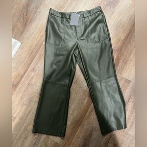 Grey Collective Faux Leather Pants